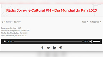 Dia Mundial do Rim 2020